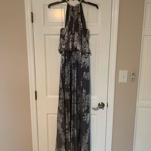 NWT! Gray/silver halter dress by Chiasso!